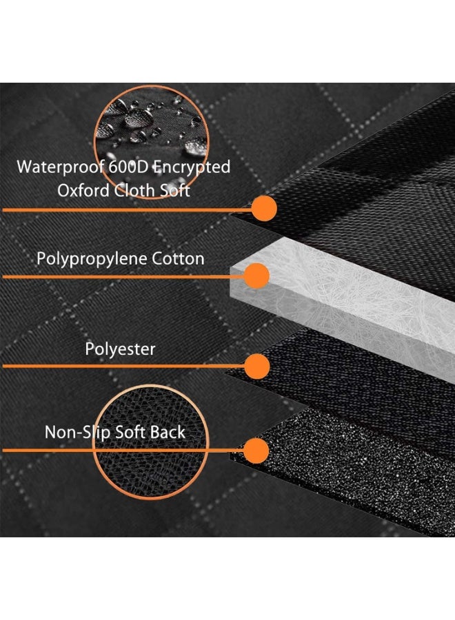 Dog Car Seat Cover, Waterproof and Scratchproof Dog Cover for Car Backseat, Nonslip Pet Car Seat with Mesh Window, Durable Hammock with Side Flaps for Cars, Trucks and SUV - Image 5