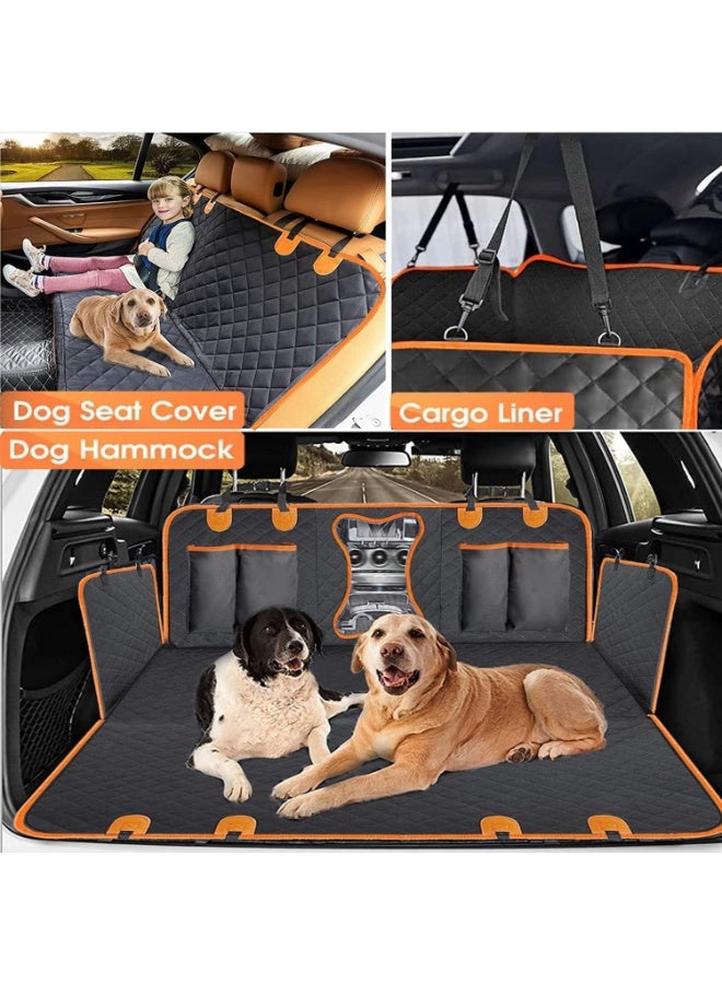 Dog Car Seat Cover, Waterproof and Scratchproof Dog Cover for Car Backseat, Nonslip Pet Car Seat with Mesh Window, Durable Hammock with Side Flaps for Cars, Trucks and SUV - Image 3