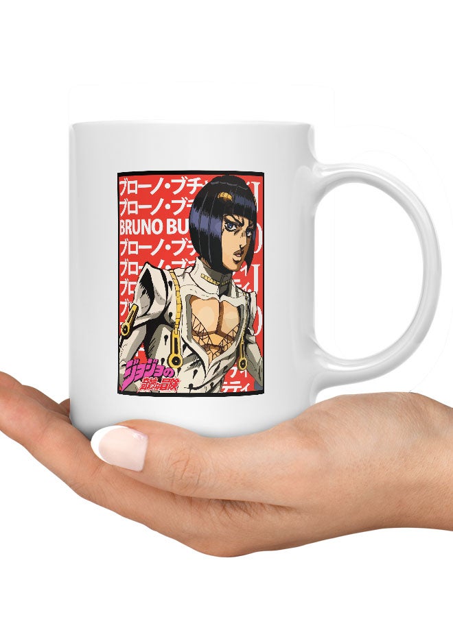 LIT JoJo's Bizarre Adventure Mug JoJo's Bizarre Adventure Mug for Coffee Bruno Bucciarati Gift Mug Bruno Mafioso of Passione-Anime - Image 3
