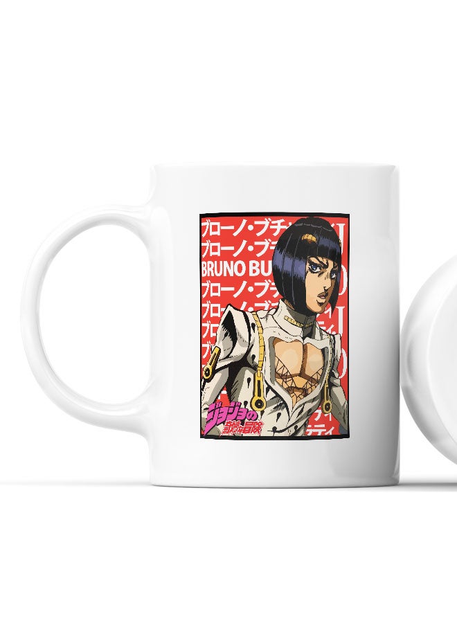 LIT JoJo's Bizarre Adventure Mug JoJo's Bizarre Adventure Mug for Coffee Bruno Bucciarati Gift Mug Bruno Mafioso of Passione-Anime - Image 2