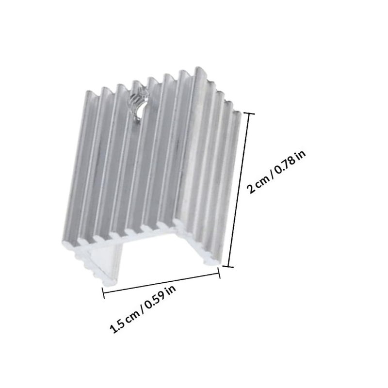 10pcs Aluminum Heat Sink Metal Cooler Fin for Transistor Voltage Regulator Electronics Cooling Radiator Kit for PC Internal Components - Image 2
