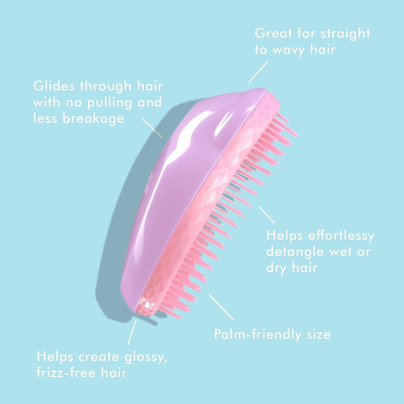 TANGLE TEEZER The Original Detangling Brush, Dry and Wet Hair Brush Detangler for All Regular Hair Types, Sweet Lilac - Image 2
