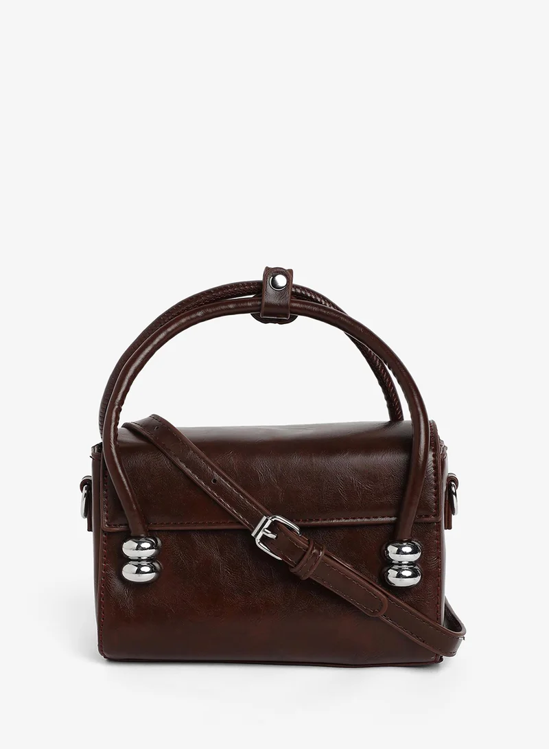 Haute Sauce Women's The Orb Mini Sling Bag - Coffee Brown
