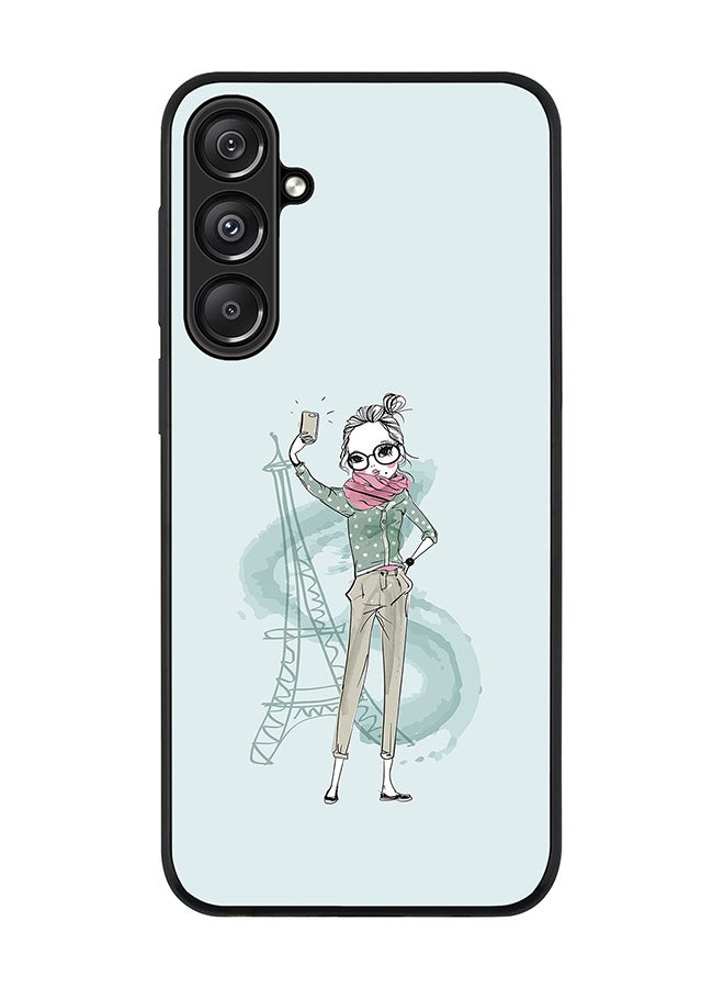 Stylizedd For Samsung Galaxy A16 / A16 5G Case,Slim fit Camera Protection, Shockproof Thin Phone cover - Selfie by Eiffel - Image 1
