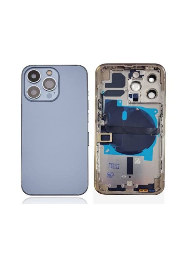 Replacement Mid-Frame housing Cover for iphone 13pro Sierra blue