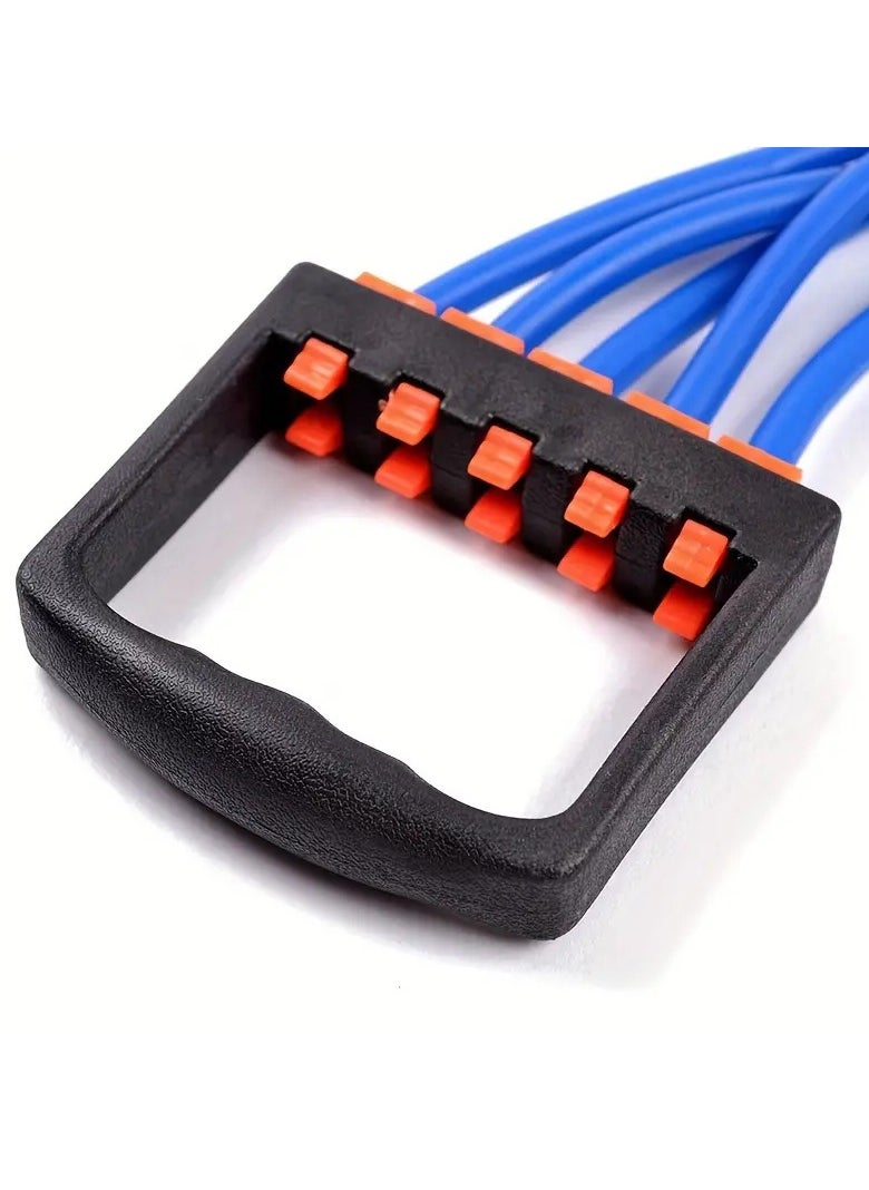 Spall Chest Expander For Chest, Arm Legs Shoulder Back Muscles Training, Chest Exerciser For Men With 5 Springs, Pulling Chest Expander, Push Ups Full Body Home Gym Workout Band  - Image 3