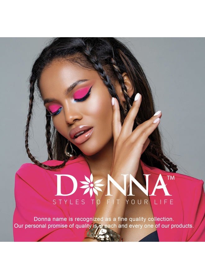 Donna Seamless Ponytail Holders 12pc, Small Ponytail Holders Soft Ponytail Holders No Metal Ponytail Holders Black 3Pack - Image 5