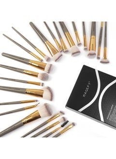 MAGEFY Makeup Brushes 22 Pcs Make Up Brushes Premium Synthetic Makeup Brushes Set Professional Face Powder Blush Pointed Eyeshadow Blending Brush Kit(Champagne)  - Image 1