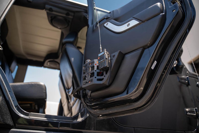 DV8 Offroad Rear Door Pocket Molle Panels for 2011-2018 Jeep Wrangler JK | Replaces The Weak Factory Netting | Molle Panel Design for Multiple Mounting Solutions | Water Bottle Storage | Sold as a Pair - Image 4