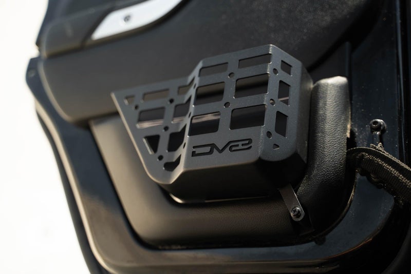 DV8 Offroad Rear Door Pocket Molle Panels for 2011-2018 Jeep Wrangler JK | Replaces The Weak Factory Netting | Molle Panel Design for Multiple Mounting Solutions | Water Bottle Storage | Sold as a Pair - Image 5