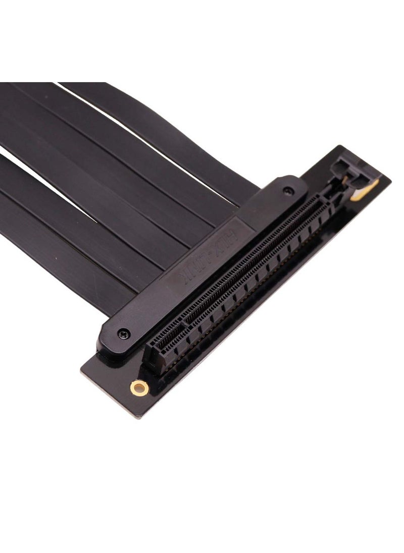 Generic - Vertical GPU Mounting Bracket Kit with PCIE Riser Cable - 20cm, 90 Degree Right Angle, PCIE 3.0 Black - Graphics Card Holder for Better Cooling and Performance - Image 1