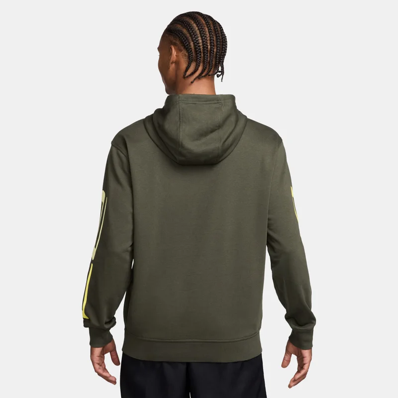 Jordan Olive Green Striped Sleeve Hoodie for Men | Best Price UAE