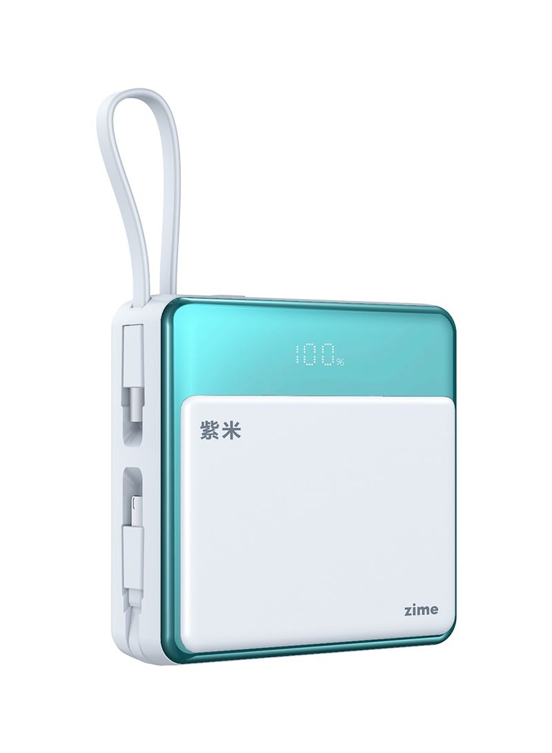 zime زين E48 بنك الطاقة، شاحن محمول سريع الشحن بقوة 22.5 واط مع موصل مدمج وكابل USB-C، 1 USB-C، 1 USB-A، بطارية بسعة 20,000 مللي أمبير لهواتف آيفون 16/15/14/13 وسامسونج، هواوي - Image 1