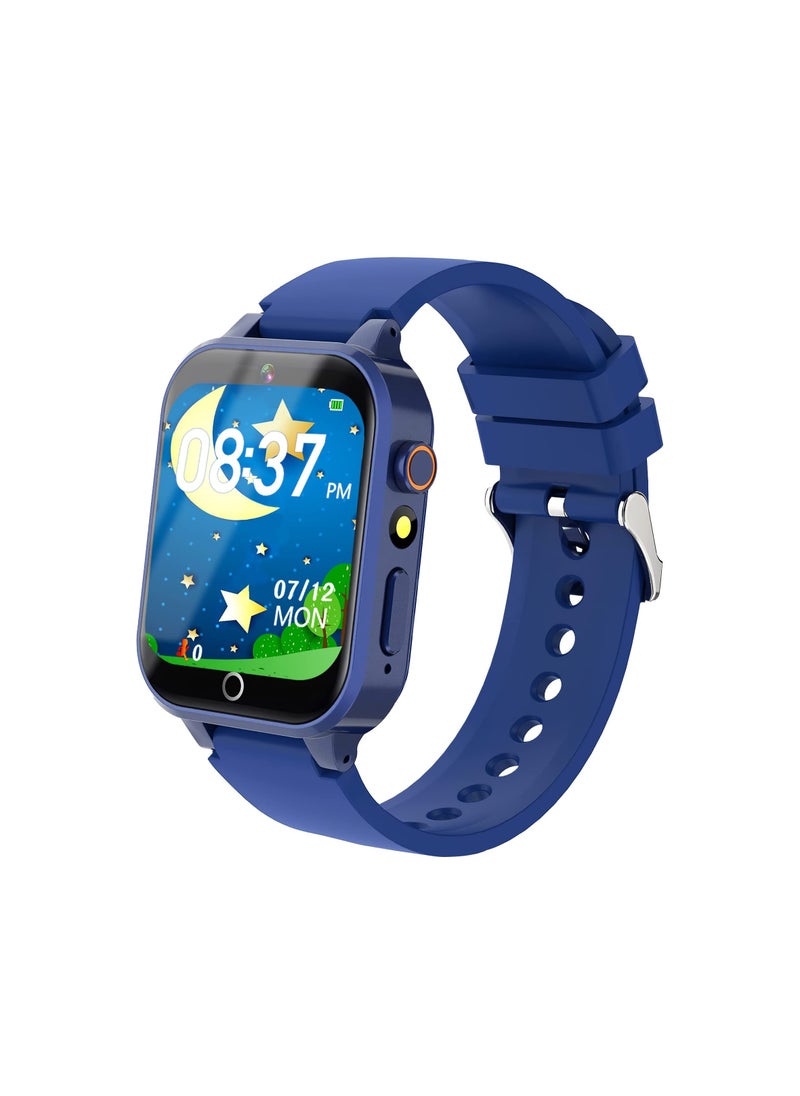 Generic - Smart Watch for 4-12 Year-old Kids, Comes with Video, Camera, Music Player Functions and 26 Games (Blue) - Image 1