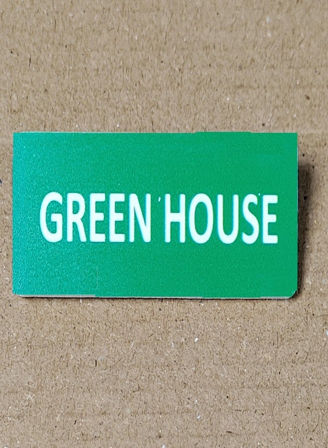 MOREL Class Green House Badge in Green Acrylic PINBACK Name Badge USE for School, College Classes |Pack of 20| - Image 5
