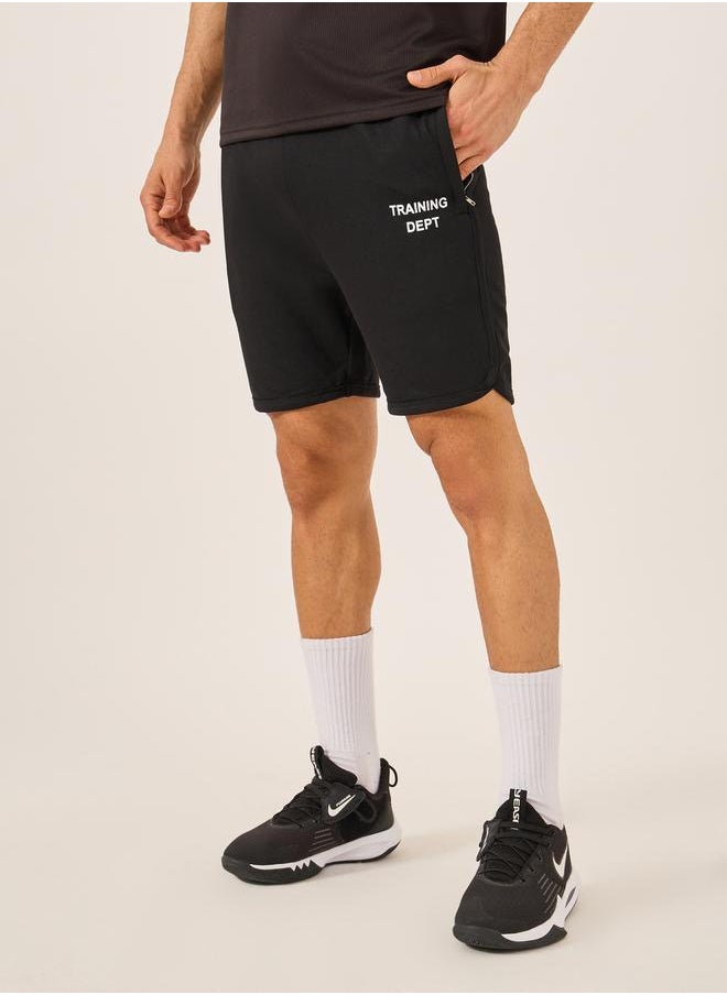 Styli Fleece Cycling Shorts with Drawstring  - Image 1
