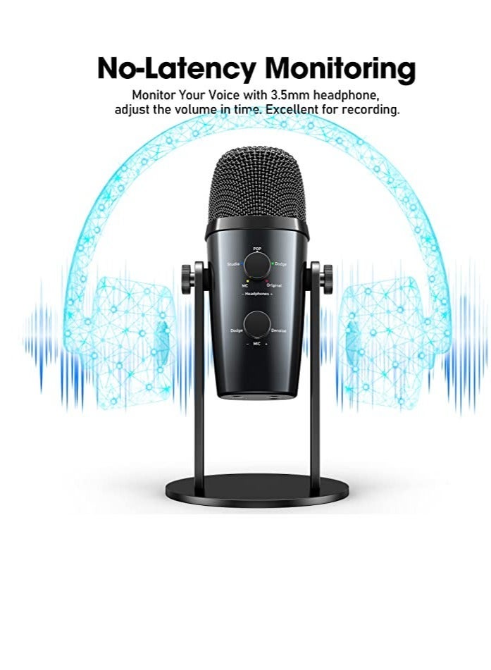 Jmary PW10 Professional Metal Voice Recording Usb Condenser Studio And Podcast Recording Gaming Microphones - Image 2
