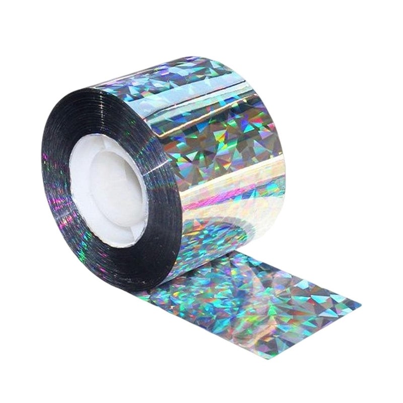 LIVECOOL Self Adhesive Home Floor Tiles Wallpaper Border Board Trim Moulding Sticker SolidWallpaper Border Removable Waterproof Bathroom Mirror Frame (5 X 240, Holographic Vinyl) - Image 2