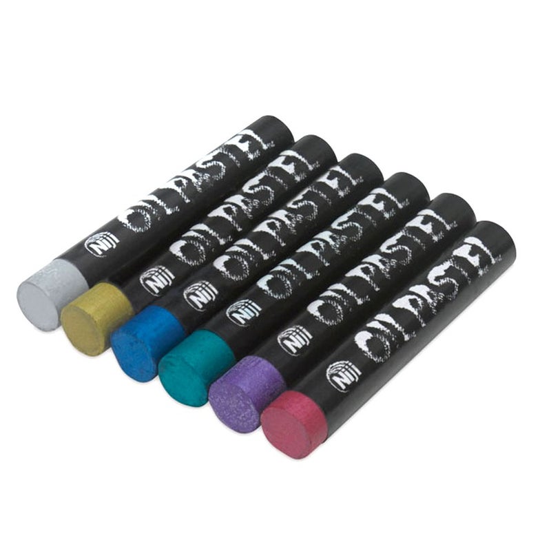 Niji Yasutomo Niji Oil Pastel Set Metallic 6 Colors - Image 5