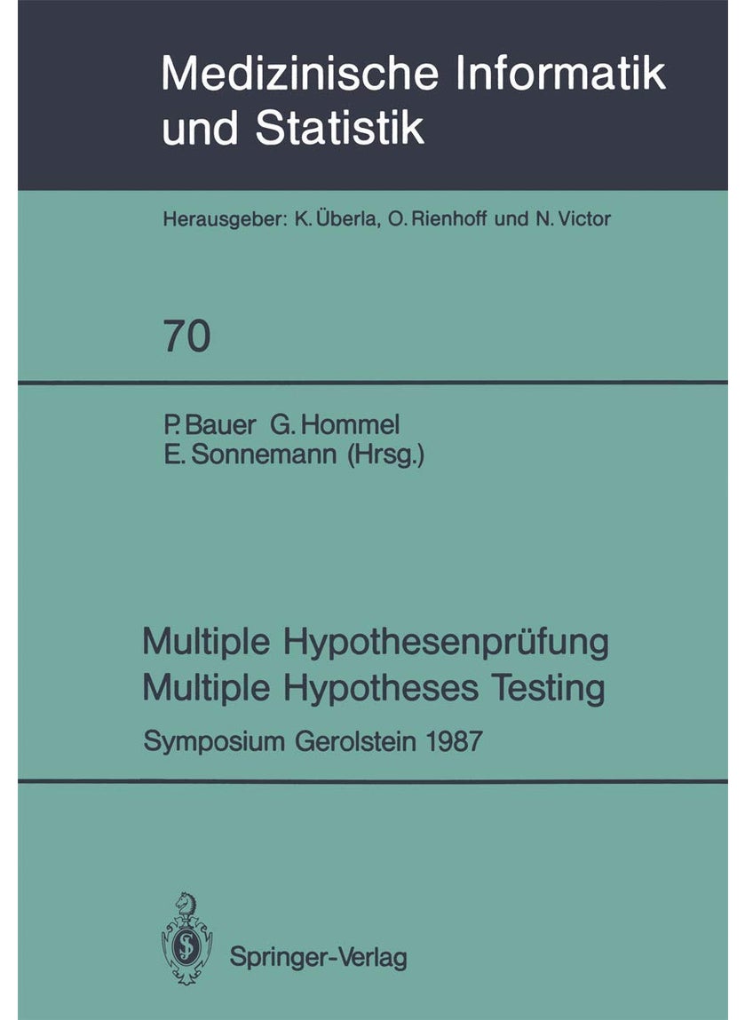 null - Multiple Hypothesenprüfung / Multiple Hypotheses Testing: Symposium, 6. und 7. November 1987 - Image 1