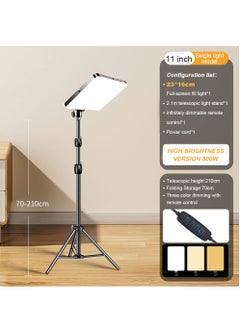FlashHawk 11'' LED Video Light Kit, 2800-5600K 3 Colors Dimmable Photography Light with Stand for TikTok, YouTube, Game Streaming, Video Photography  - Image 2