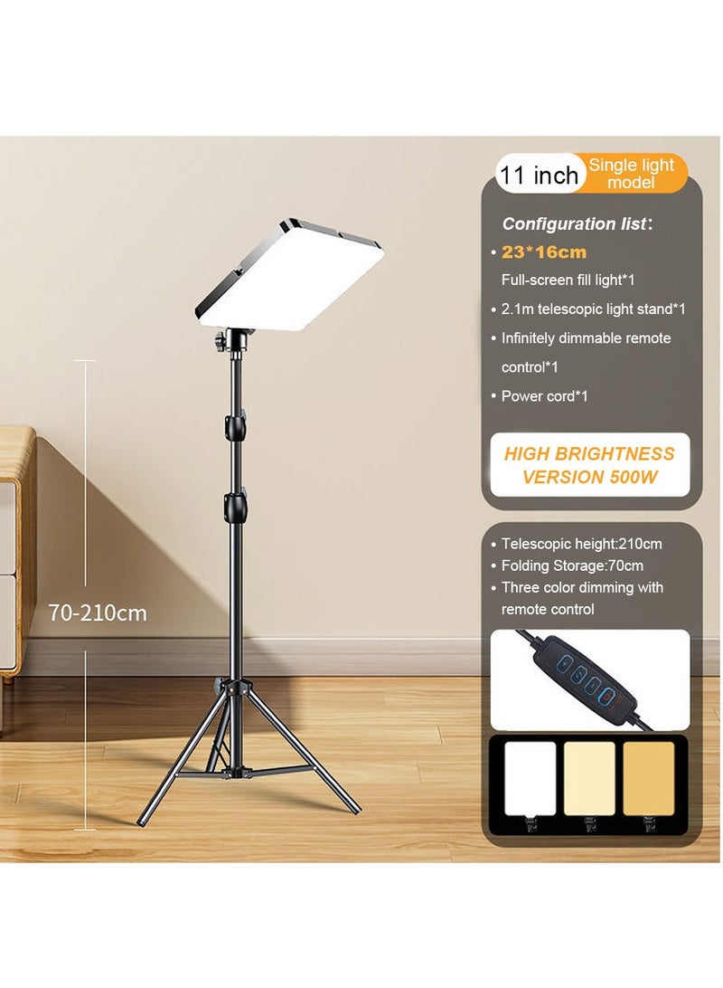 FlashHawk 11'' LED Video Light Kit, 2800-5600K 3 Colors Dimmable Photography Light with Stand for TikTok, YouTube, Game Streaming, Video Photography - Image 2