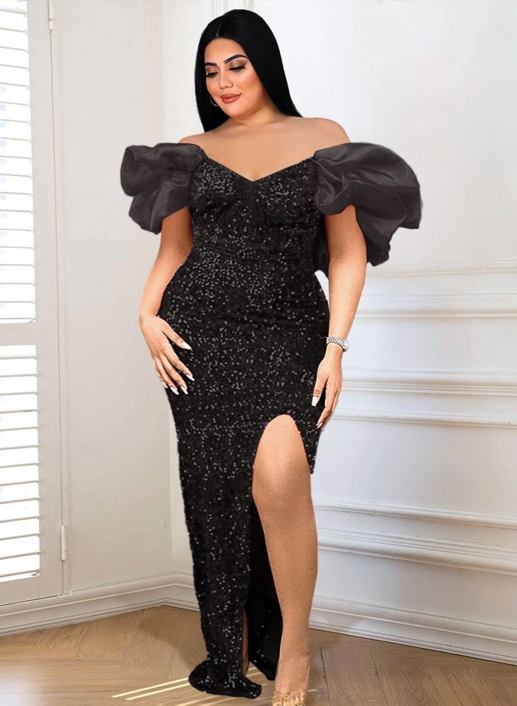 Loquat Fashionable And Generous Dress Black 