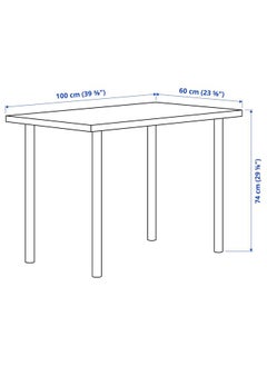 إيروريكس طاولة، بيضاء، 100×60 سم  - Image 4