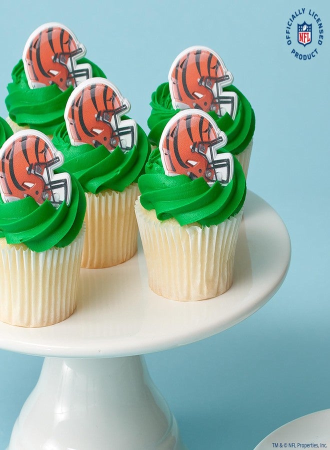 DecoPac NFL San Francisco 49ers Helmet Rings, 24 Football Cupcake Decorations, Officially Licensed, Football Rings, Food Safe Cake Toppers – 24 Pack - Image 2