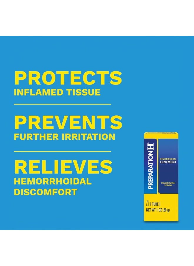 Preparation H Preparation H Hemorrhoid Ointment, Itching, Burning and Discomfort Relief Oz Tube  - Image 4