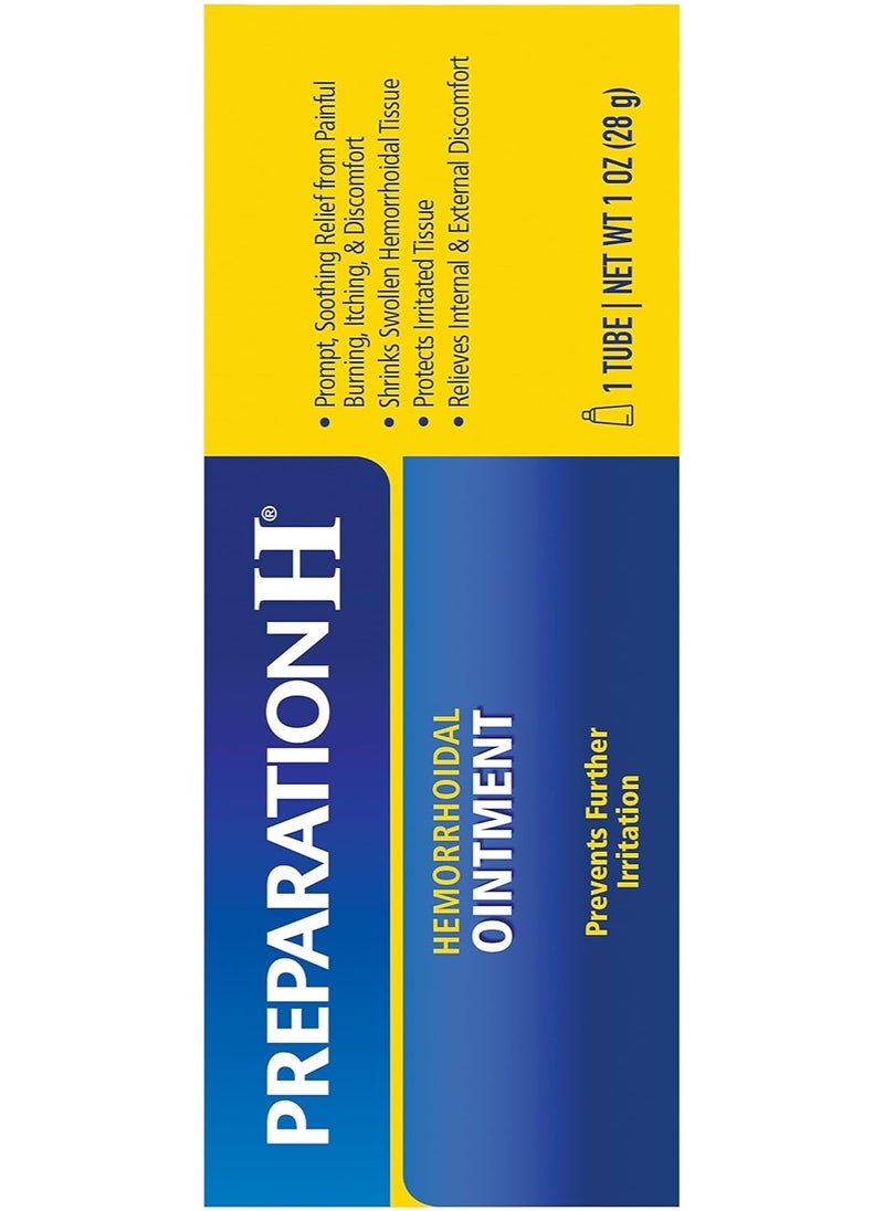 Preparation H Preparation H Hemorrhoid Ointment, Itching, Burning and Discomfort Relief Oz Tube  - Image 2