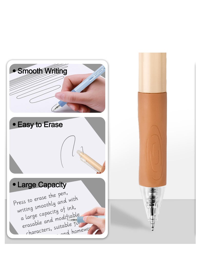 KASTWAVE Erasable Pens, 6 Pcs Erasable Rollerball Pen, with 3PCS Rubber Sticks, 0.5mm Retractable Ink Eraser Pen, Erasable Gel Pens for Kids Adults School Supplies Office Stationery - Image 5