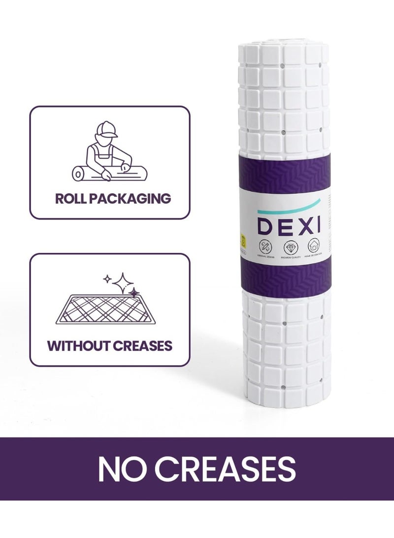 سوفام حوض الاستحمام لا تزلق، طويل إضافي 39x16، أكواب الشفط، فتحات التصريف، قابل للغسيل في الغسالة لحوض الطابق، الأبيض - Image 4