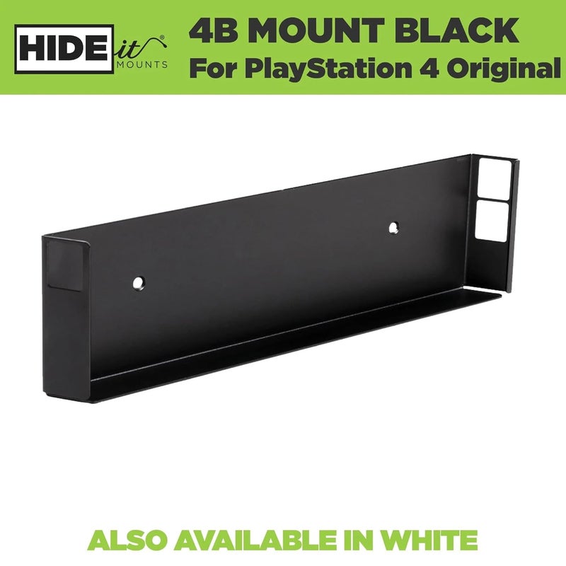 HIDEit Mounts 4 Original PS4 Mount, Black Steel Wall Mount for PS4 Original, Safely Store PS4 Console Near or Behind TV - Image 3
