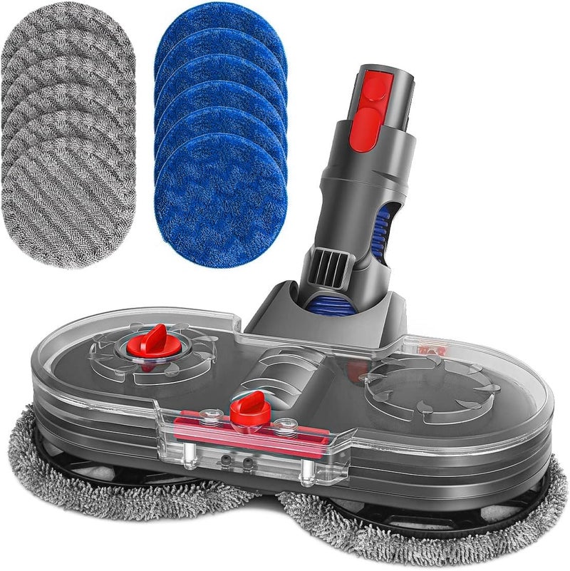 YOUWE7 Mop Head for Dyson V15 V11 V10 V8 V7 Vacuum Cleaners, Electric Mop Attachment with Detachable Water Tank and 12 Reusable Mop Pads - Image 1