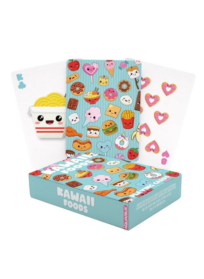 AQUARIUS Kawaii Foods Playing Cards - Kawaii Foods Themed Deck of Cards for Your Favorite Card Games - Officially Licensed Kawaii Foods Merchandise & Collectibles - Image 1