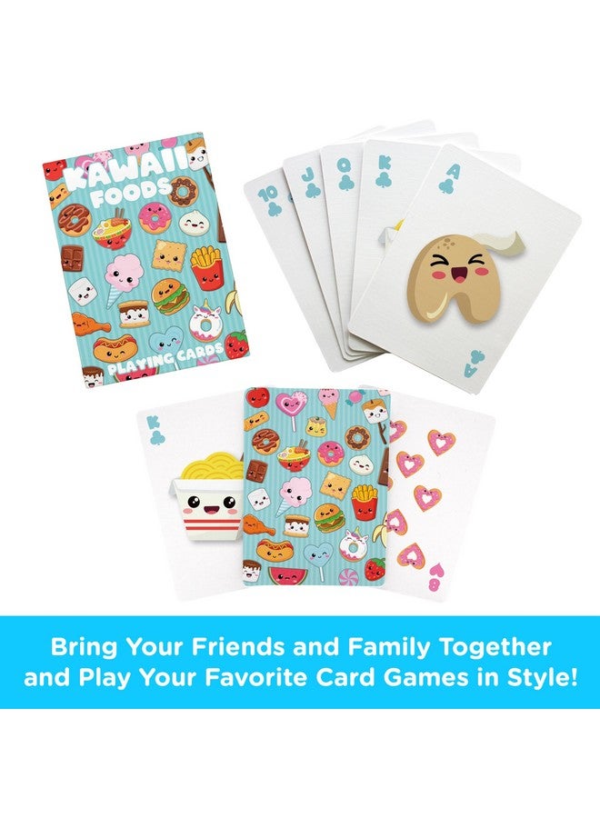 AQUARIUS Kawaii Foods Playing Cards - Kawaii Foods Themed Deck of Cards for Your Favorite Card Games - Officially Licensed Kawaii Foods Merchandise & Collectibles - Image 2