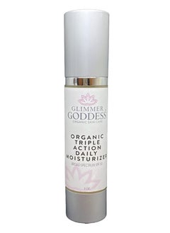 glimmer goddess GLIMMER GODDESS Organic Lemon Face Cream - 24 Hr Hydration, Anti-Aging, Less Stretch Marks - Shea Butter, Green Tea - All Skin Types - 2 oz 