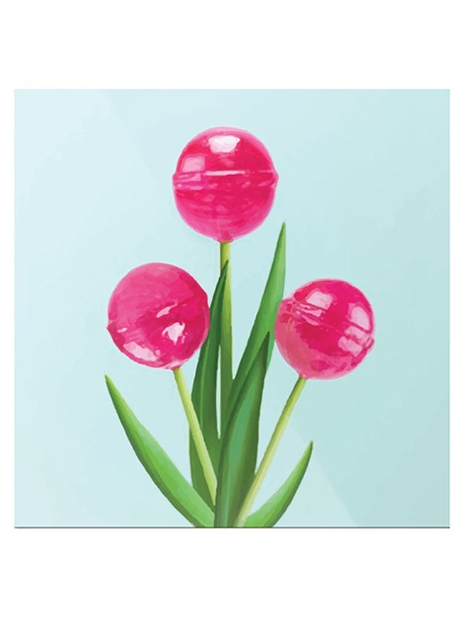 RYN Lollipop Themed Wall Art Pink/Green/Blue 30x30cm - Image 2