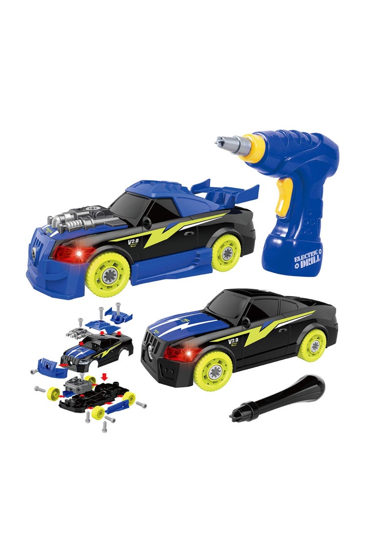 Excefore Racing Car Kit for Young Kids, New Take Apart Toy Racing Car Set, 2 IN 1 Construction Tool, Best Gifts Present Children Construction Building Toys, Suitable for Boy Girl Aged 3 and more - Image 1