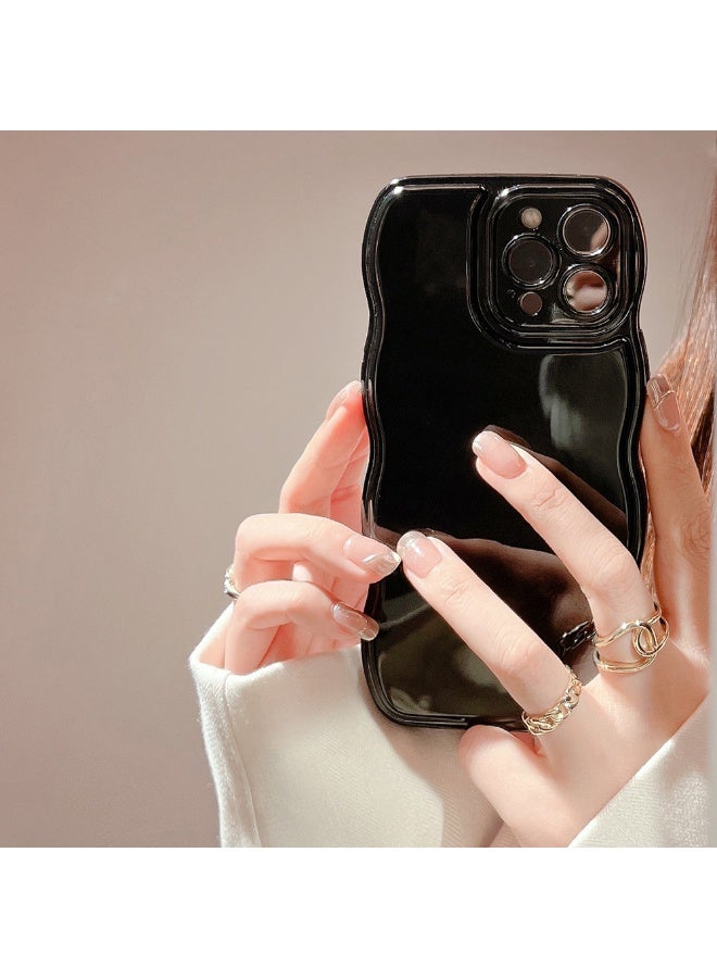 NIBEMINENT Simple Waves Protective TPU Case Cover For iPhone 17 Air, Black