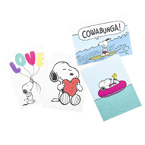 Graphique Peanuts™ Love Balloon Greeting Cards | 20 Pack | All Occasion Blank Note Cards with Envelopes | 4 Assorted Designs with Glitter Accents | Boxed Set for Personalized Notes | 4.25" x 6" - Image 3