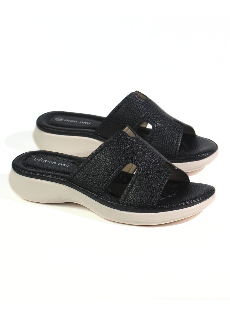 Mon Ami Monami Women's Slide Sandals - Super Comfy & Cushioned Slides for Women, Lightweight Soft Comfort Sandals with Arch Support, Stylish Casual Slides  - Image 1