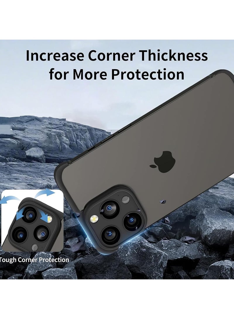 عام حافظة لجهاز iPhone 16 Pro مع واقي عدسة الكاميرا بدون حافة الداعنية تصميم بدون إطار حافة من الداخل حافظة من السيليكون رقيقة جداً وخفيفة الوزن متوافقة مع شحن لاسلكي MagSafe - Image 5
