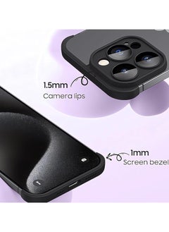 General Case for iPhone 16 Pro with Camera Lens Protector No Rear Bumper Frameless Design Ultra-thin, lightweight silicone bumper case Compatible with MagSafe wireless charging  - Image 2