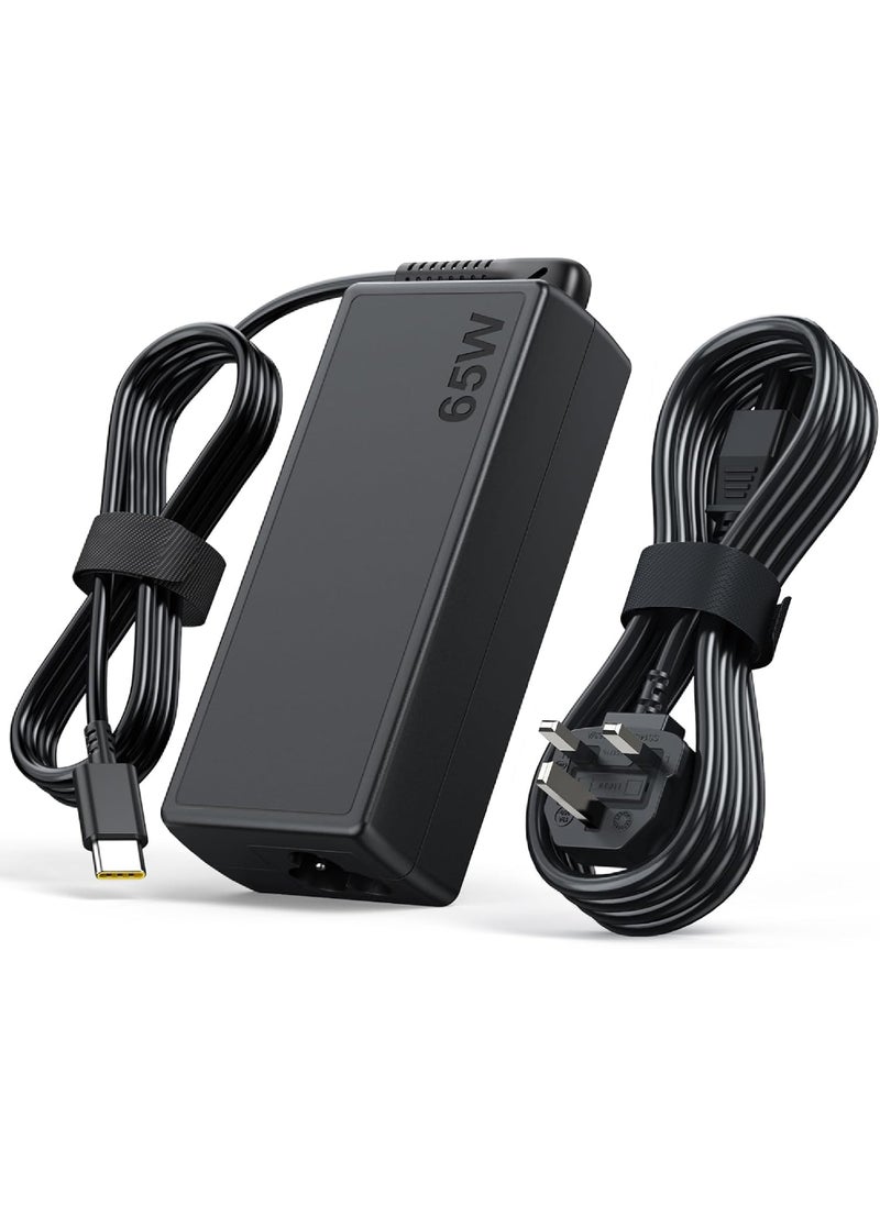 Rock Pow 65W 45W USB C Charger for Lenovo ThinkPad Yoga HP Chromebook Power Supply for Dell Latitude XPS Huawei Laptop PC Type C Charger Adapter for MacBook Pro Air Asus Acer Samsung Google  - Image 1