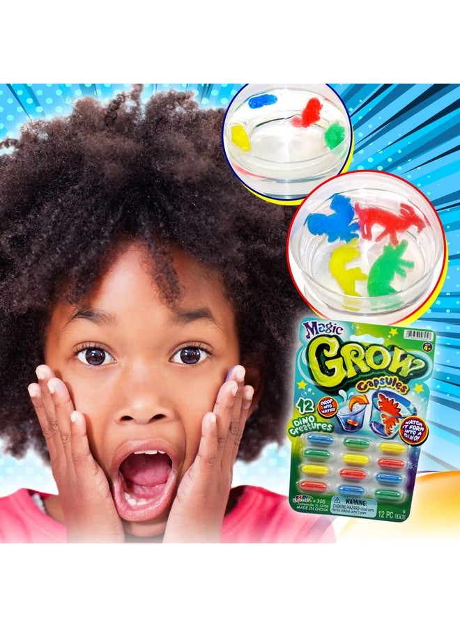 JA-RU Magic Grow Capsules (12 Pack,144 Capsules) Sea Creatures, Dinosaur, Animal Farm Toys. Water Growing Toys for Kids. Expanding Foam Bath Toys. Animal Party Favors Fidget Toy. J-305-12p - Image 5