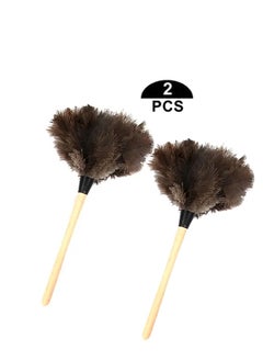 co arma Ostrich feather duster to remove dust, 2 pieces  - Image 1