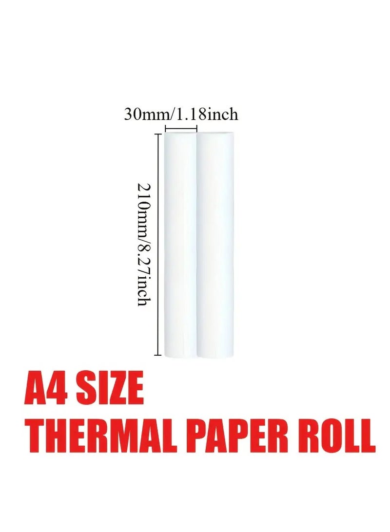 Terabyte ورق حراري، MT810 2 قطع ورق حراري A4 لطابعة MT810 خالي من BPA 10 صورة طويل الأمد مثالي لطباعة الصور والإيصالات والملاحظات وملفات PDF وصفحات الويب والصور الفورية - Image 1