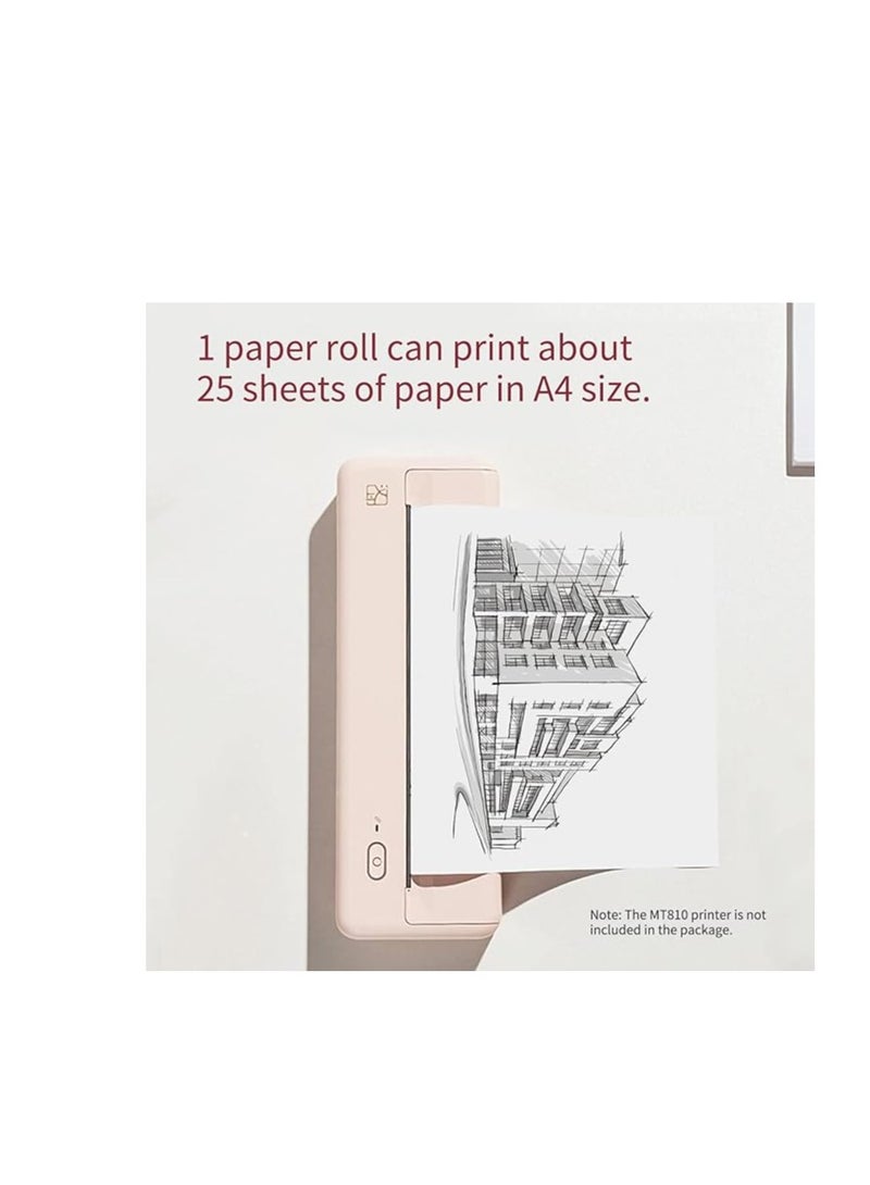 Terabyte ورق حراري، MT810 2 قطع ورق حراري A4 لطابعة MT810 خالي من BPA 10 صورة طويل الأمد مثالي لطباعة الصور والإيصالات والملاحظات وملفات PDF وصفحات الويب والصور الفورية - Image 2